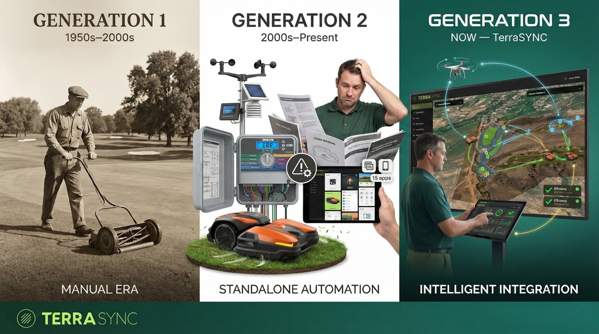 The evolution of grounds maintenance: Generation 1, 2, and 3